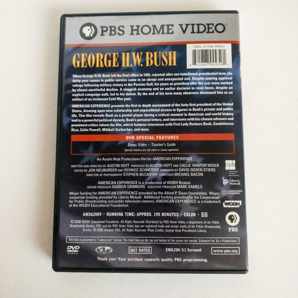 PBS George H.W. Bush DVD - Picture 2 of 3